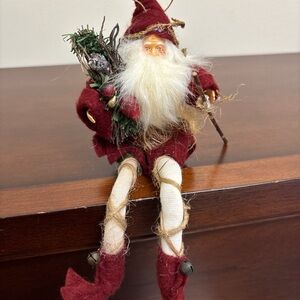Woodland Forest Elf DOLL Christmas Tree Ornament Shelf Sitter Christmas Rustic